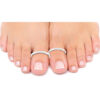 Plain silver thumb toe ring