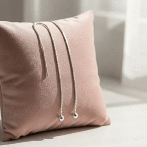 Elegant Silver Chain Threader Earrings