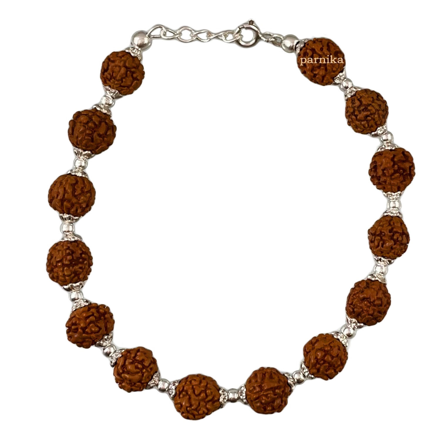 Buy Apnisanskriti Rudraksha Designer Bracelet with Chain for Boys (6 mm  Beads, Small Size, Golden Caps, Lab Certified) - Natural Rudraksh Beads -  Pack of 1 at Amazon.in