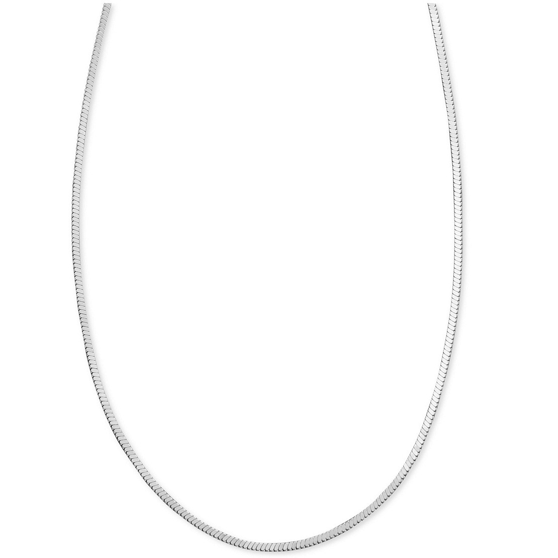 Bar Choker Necklace Sterling Silver 16