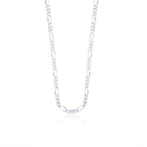 Pure silver chain in figaro pattern 92.5 sterling silver 20inches