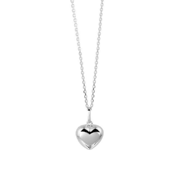 Heart shape silver pendent