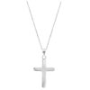 Holy cross in pure silver pendant
