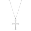 Holy cross in pure silver pendant