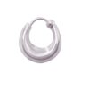 Silver bali hoops earrings for men