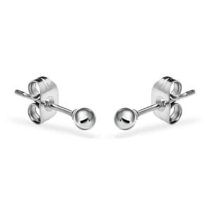 Ball silver earrings studs tops for men and women
