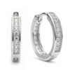 Layered CZ Huggie Hoops