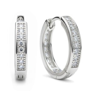 Layered CZ Huggie Hoops