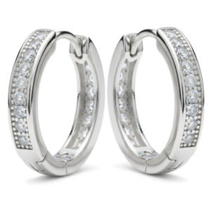 Layered CZ Huggie Hoops