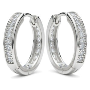 Layered CZ Huggie Hoops