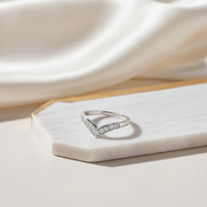 Parnika Exotic Wishbone Design CZ Finger Ring in Pure 92.5 Sterling Silver for Girls/Women with Certificate of Authenticity 3 MJFR0126 3