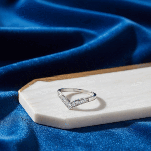 Parnika Exotic Wishbone Design CZ Finger Ring in Pure 92.5 Sterling Silver for Girls/Women with Certificate of Authenticity 4 MJFR0126 4