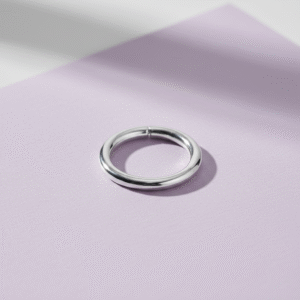 Round kada in silver