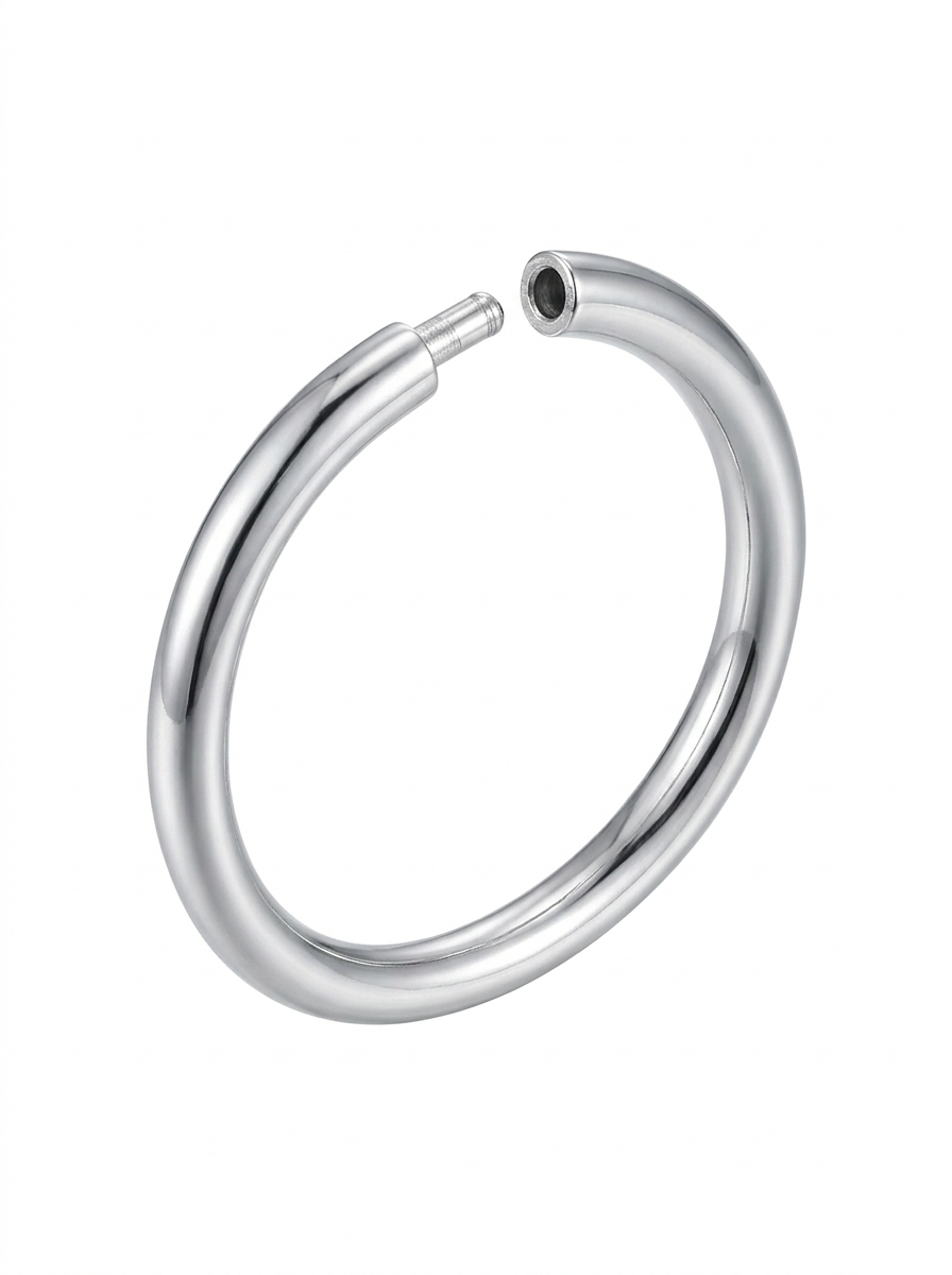 MJNP0034_5 Round kada in silver