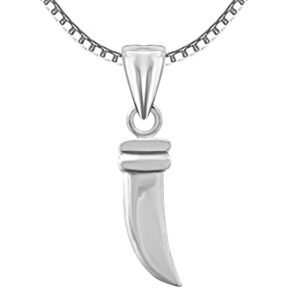 Chaku knife design pyre silver pendant
