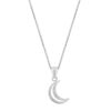 Tiny Moon chand pure silver pendent