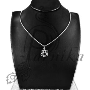 ganesh ji pendent in pure silver for girls and women