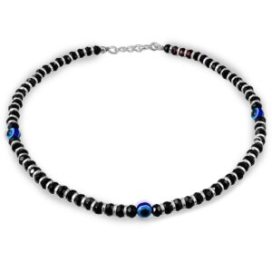 Nazariya anklet with evil eye in silver
