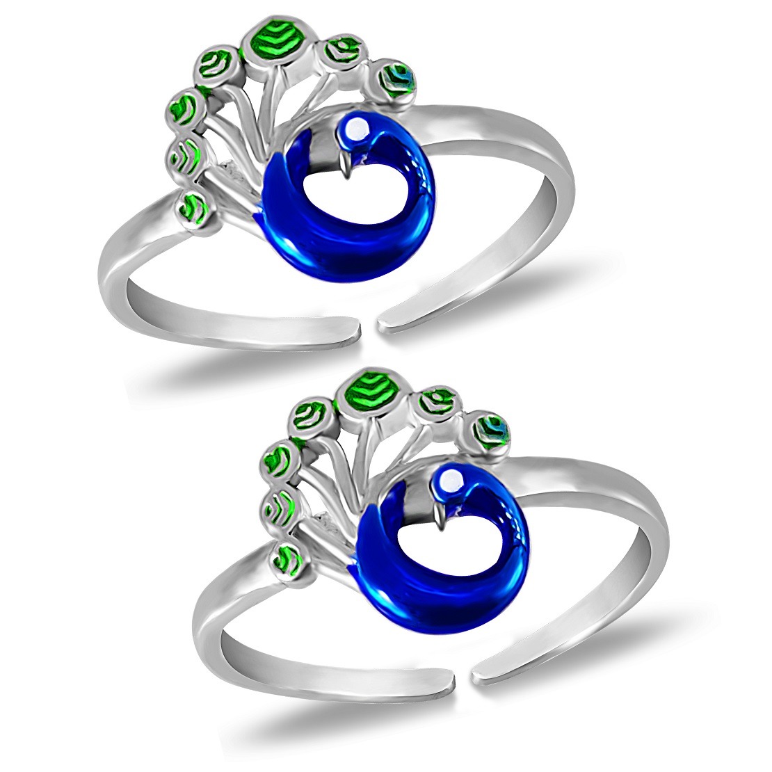 Silver Peacock Ring, Size: Free, Occasion: Party at Rs 46/gram in Rajkot