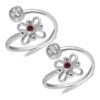 Floral Design Top Openable Toe Ring