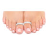 Plain silver toe ring