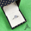 Adjustable Solitaire silver ring for women