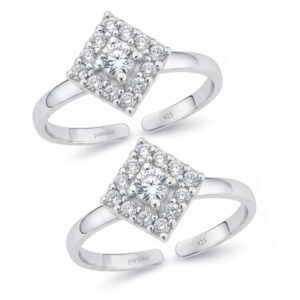 Square Shape Toe Rings