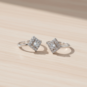 Square Shape Toe Rings
