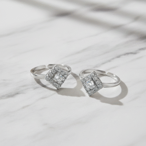 Square Shape Toe Rings