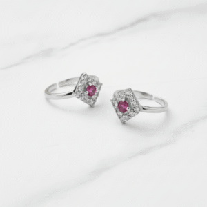 Square Shape Toe Rings