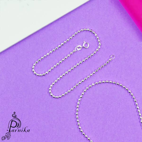 Sterling silver ball anklets