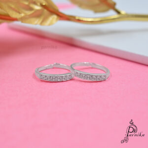 single line toe ring in 925 sterling silver