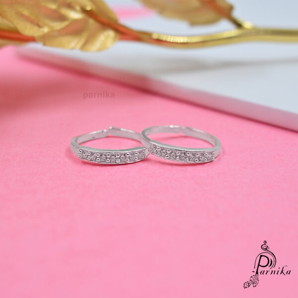 single line toe ring in 925 sterling silver