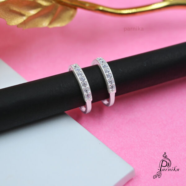 single line toe ring in 925 sterling silver