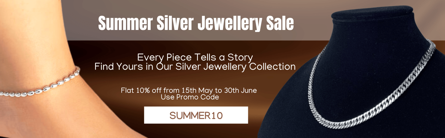 Summer sale on silver jewellery online - parnika
