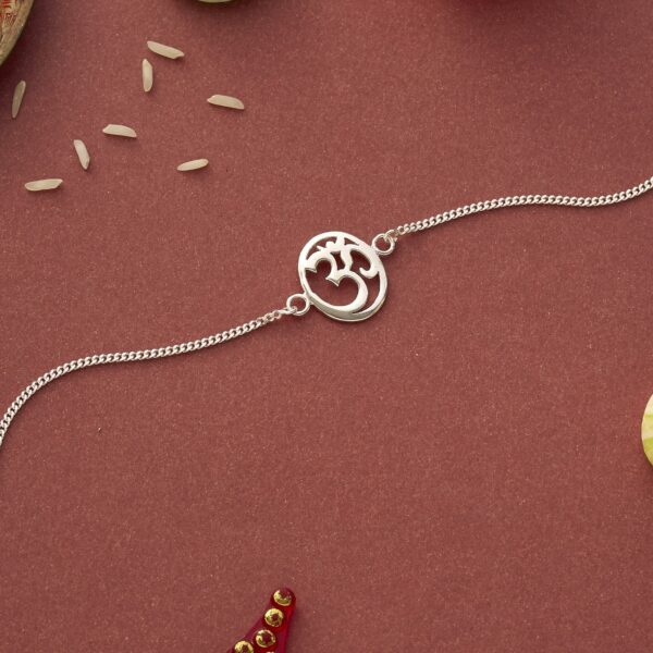 Om Rakhi Bracelet Oval