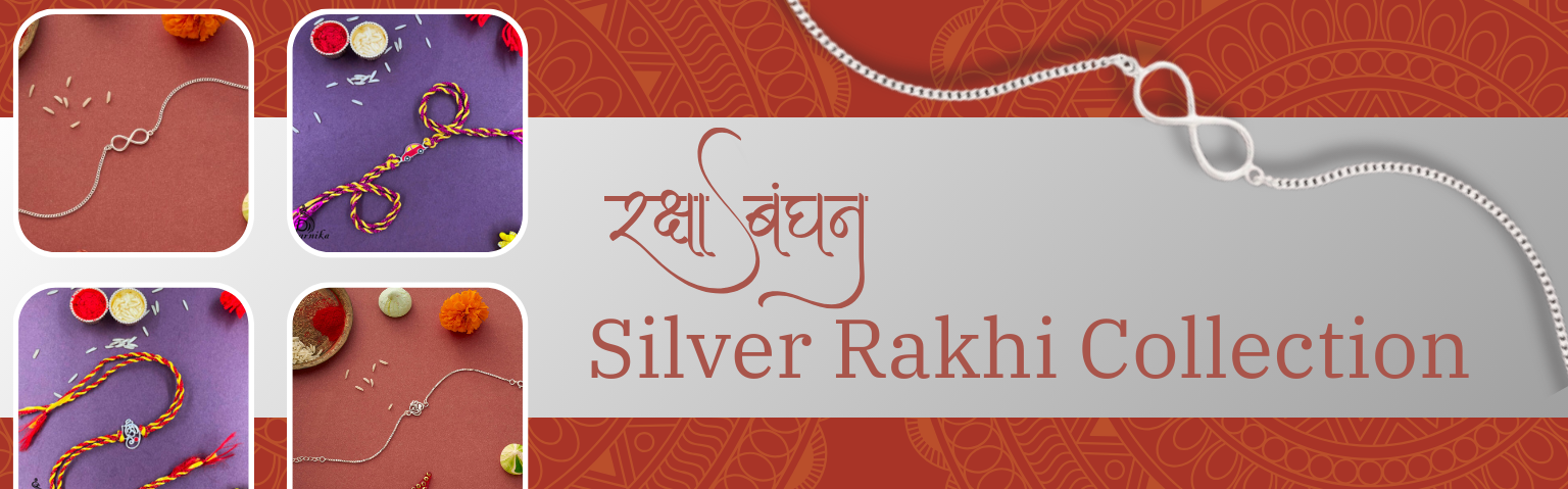 silver rakhi designs