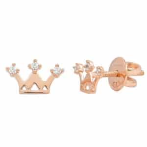 Crown Stud Earrings