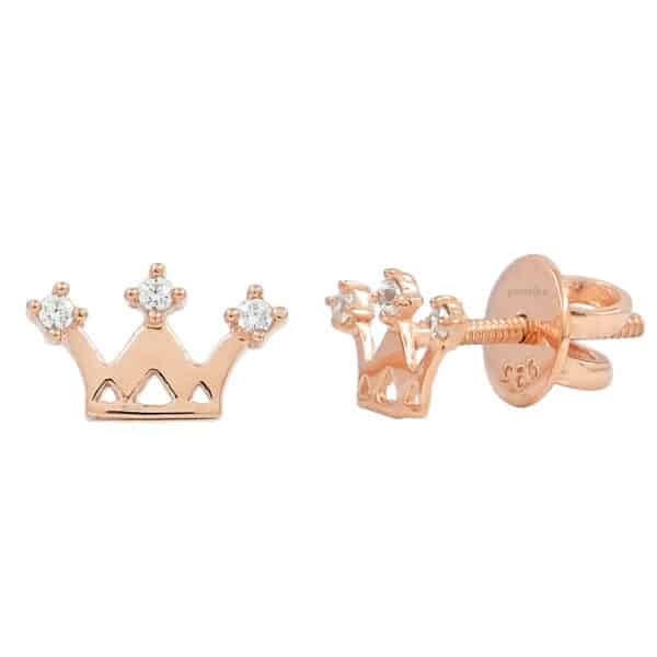 Crown Stud Earrings