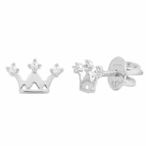 Crown Stud Earrings