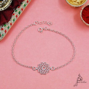 Abstract floral Rakhi Bracelet