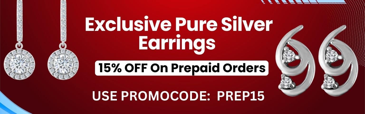 Pure silver earrings online