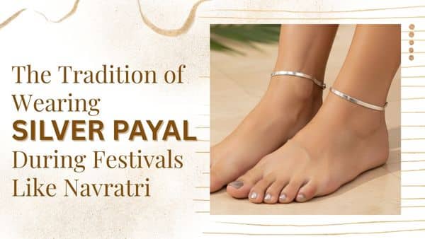 silver payal design