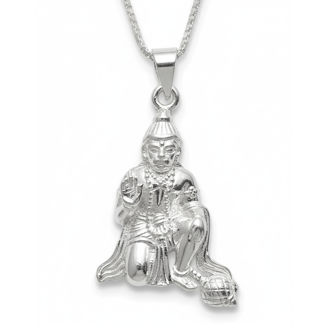 Hanuman seated deity charm pendant with fine jewelry design