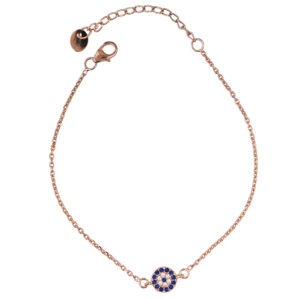 Minimal Evil Eye Charm Bracelet