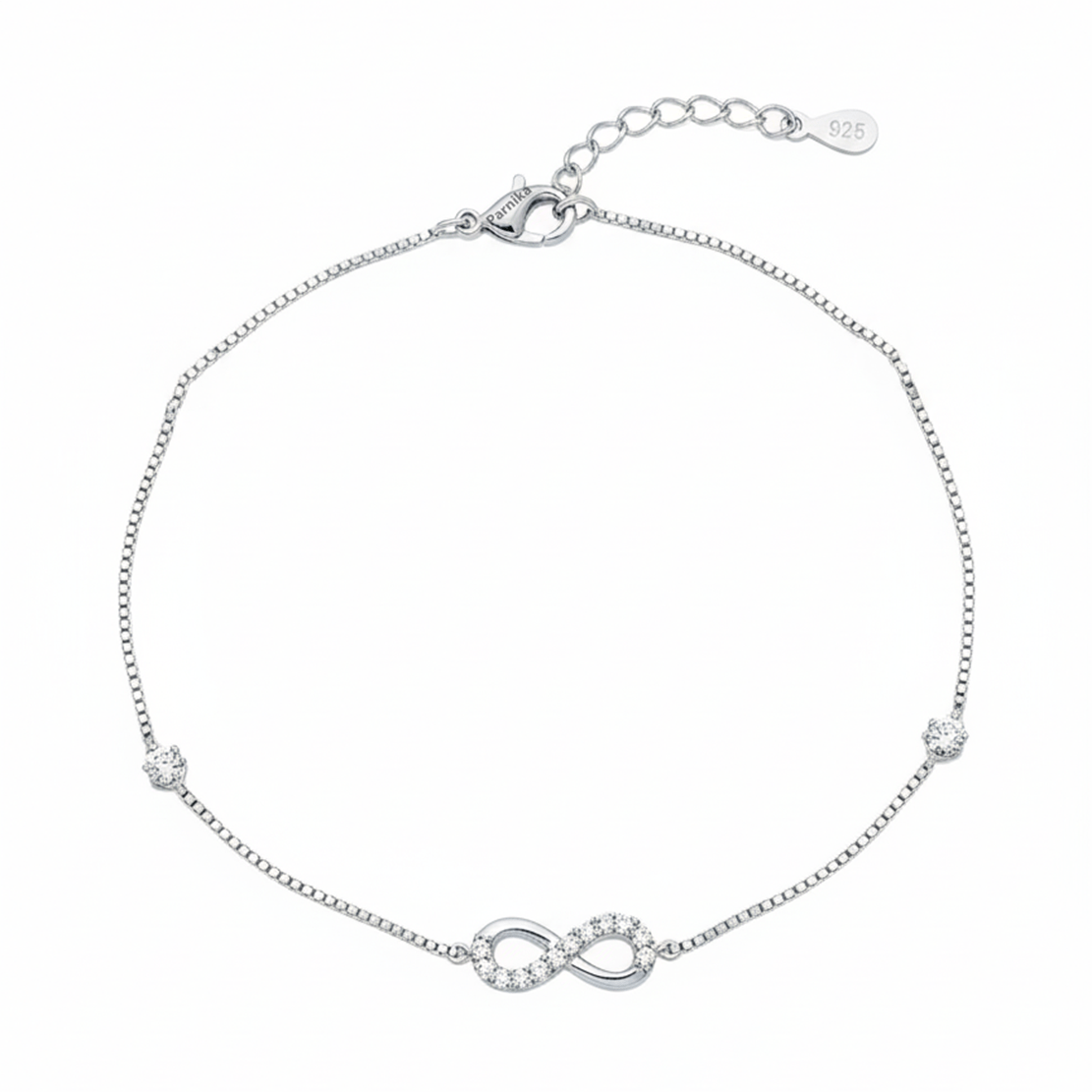 Round Halo CZ Bracelet