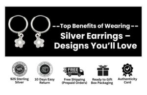 Buy silver earrings for women