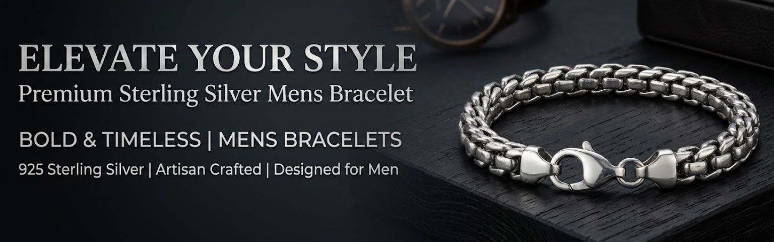 Buy Luxury silver bracelet for men’s