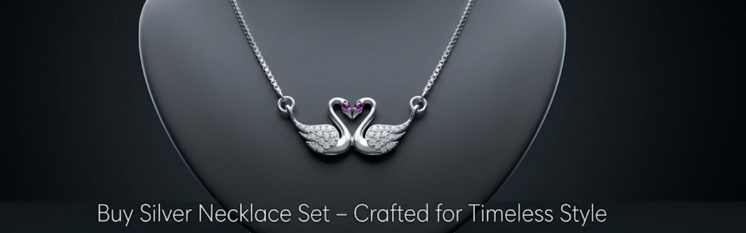 pure silver necklace set